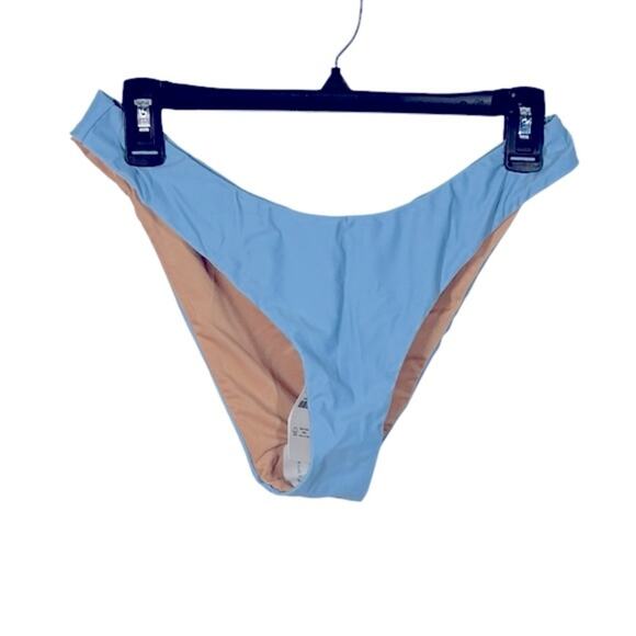 J. Crew Mid-Rise High Cut Leg Cheeky Bikini Swim Bottom in Pale Blue BC125 NWT - Picture 12 of 15